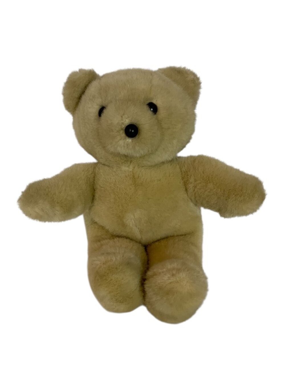 Charm Co Plush Teddy Bear 12 inch Beige Polyester Vintage 1988 Korea